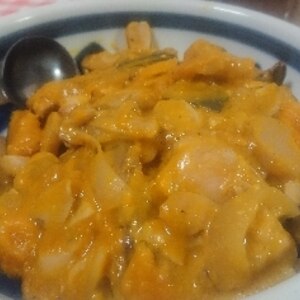 超簡単☆たっぷり根菜と鶏ひき肉のクリーム煮